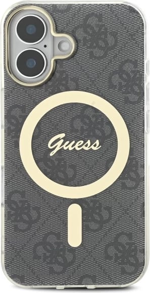 Mbështjellës Guess IML 4G MagSafe për iPhone 16, Zi Mbështjellës Guess IML 4G MagSafe për iPhone 16, Zi