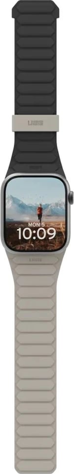 Rrip silikoni Urban Armor Gear Pathfinder për Apple Watch, i zi
