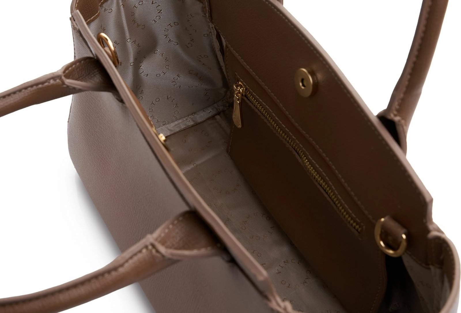 Çantë tote Vince Camuto, Messina, ngjyrë mink