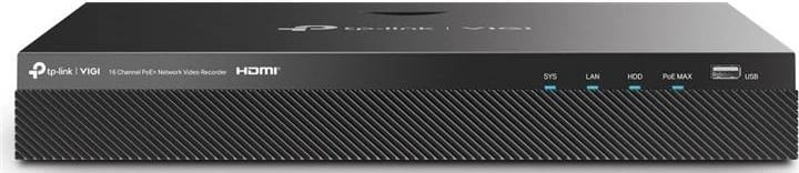 Regjistrues video rrjeti (NVR), TP-Link VIGI NVR2016H-16MP, 16 kanale PoE, deri 16MP, HDMI, e zezë