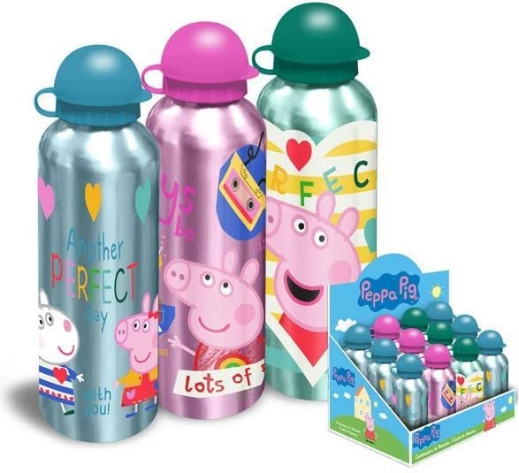Shishe uji alumini NEXT Peppa 500ml, set