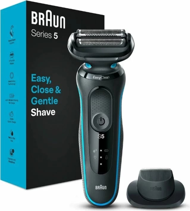 Makinë rroje Braun Series 5 51-M1200s, e zezë, blu