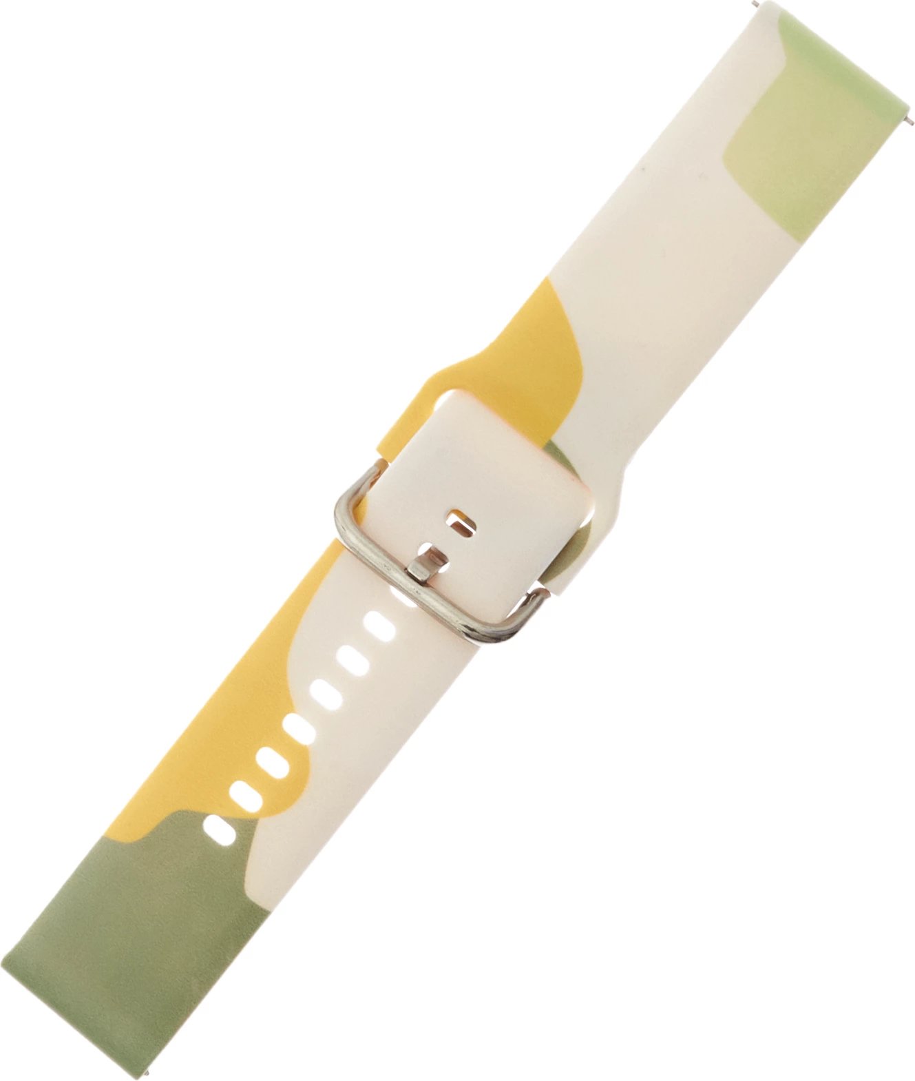 Rrip silikoni për Samsung Galaxy Watch, Hurtel, Moro Band, 20mm, kamuflazh, Gjelbër/Bardhë/Verdhë