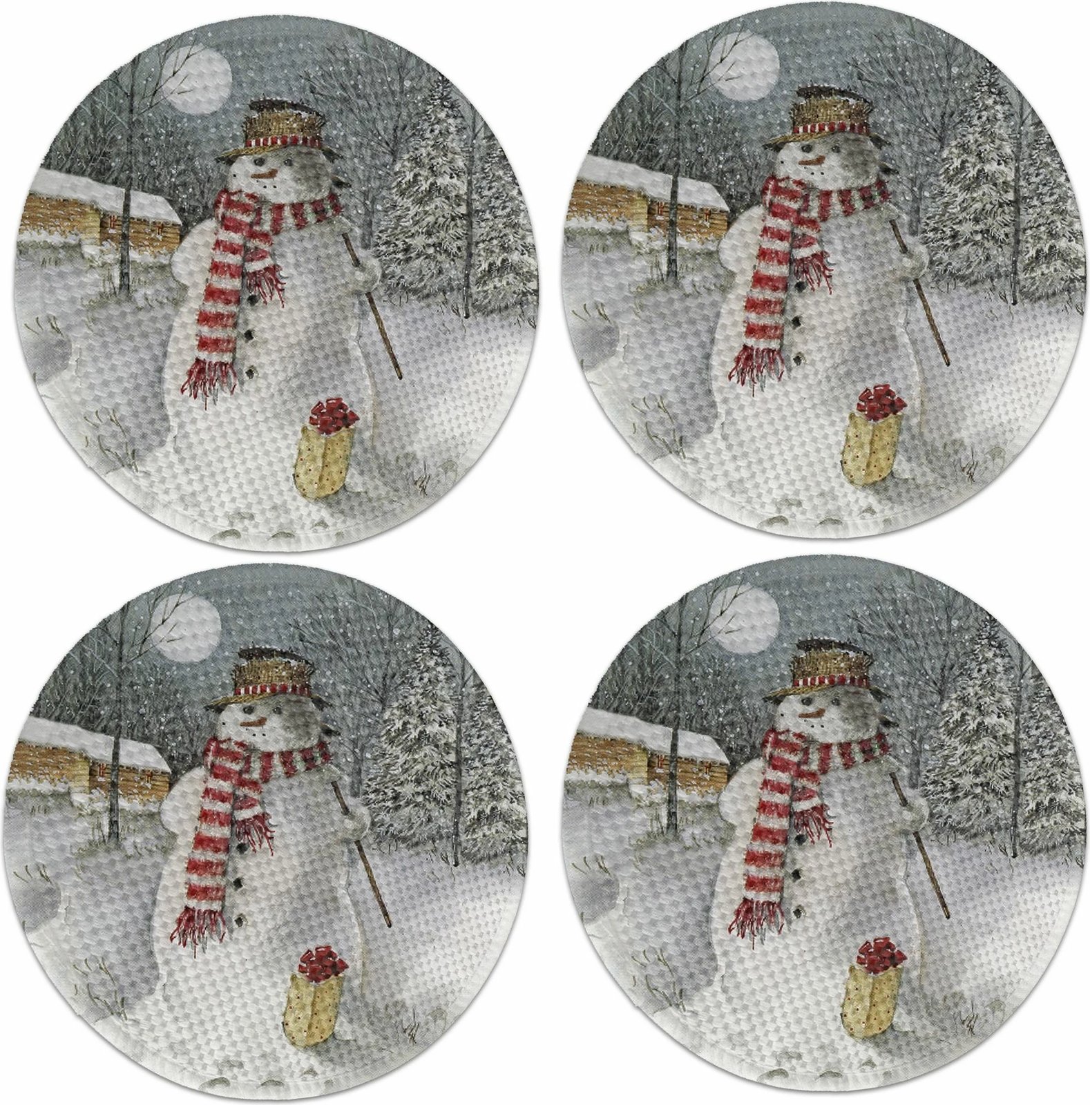 Nënshtrues tavoline Hermia Concept, shumëngjyrësh, 4 copë, 37cm