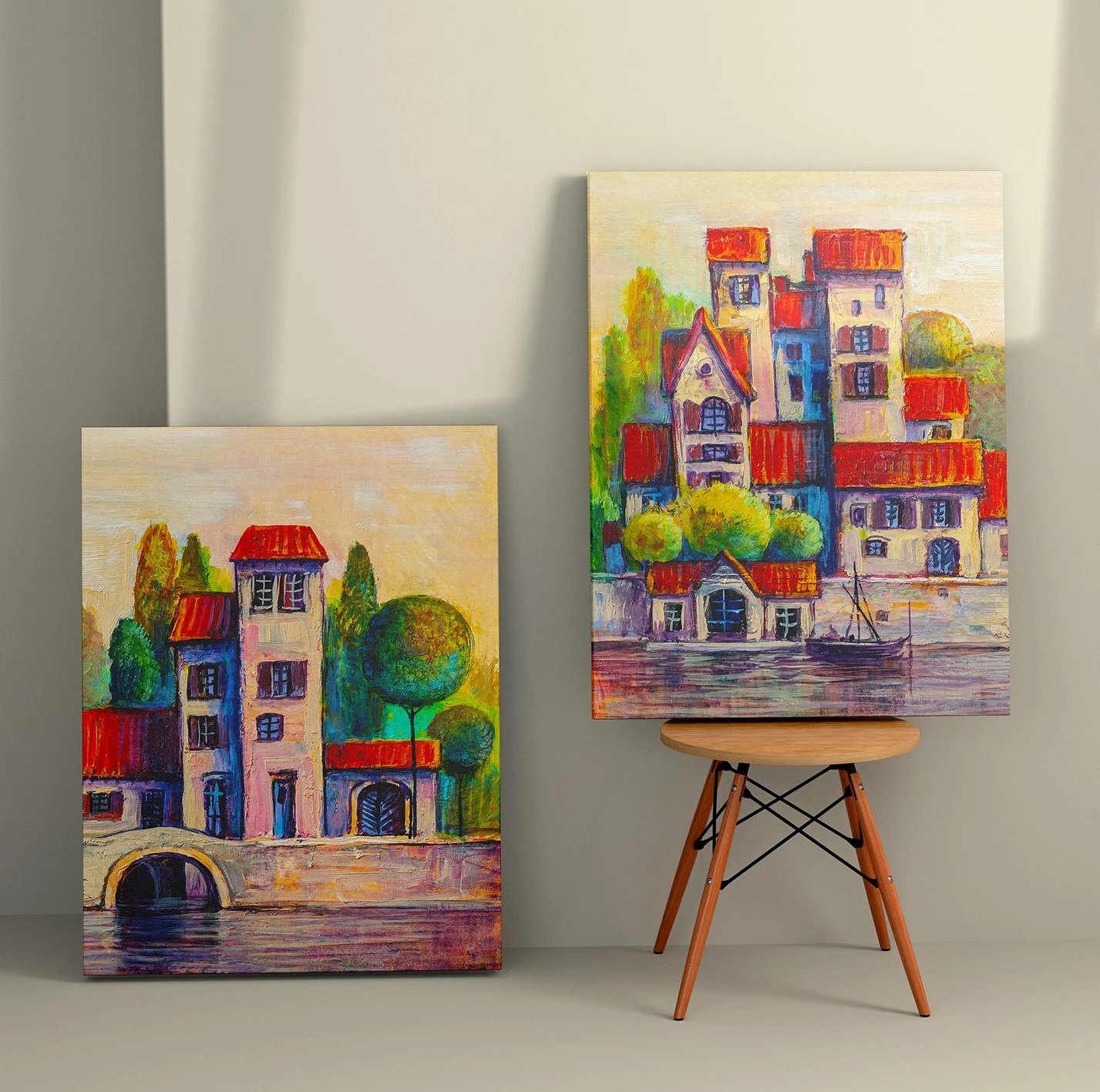 Pikturë dekorative në kanavacë (2 copë), Wallity, 2KNV4243, 50x70cm