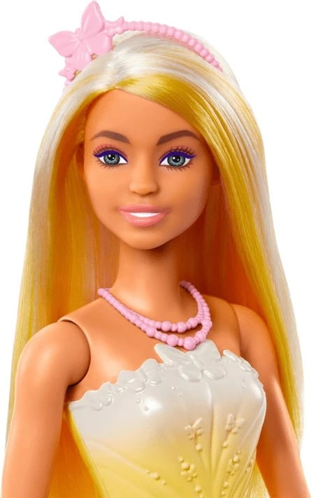 Kukull Barbie Princeshë Mattel HRR07/HRR09, flokë të gjata verdhë-blonde, me aksesorë
