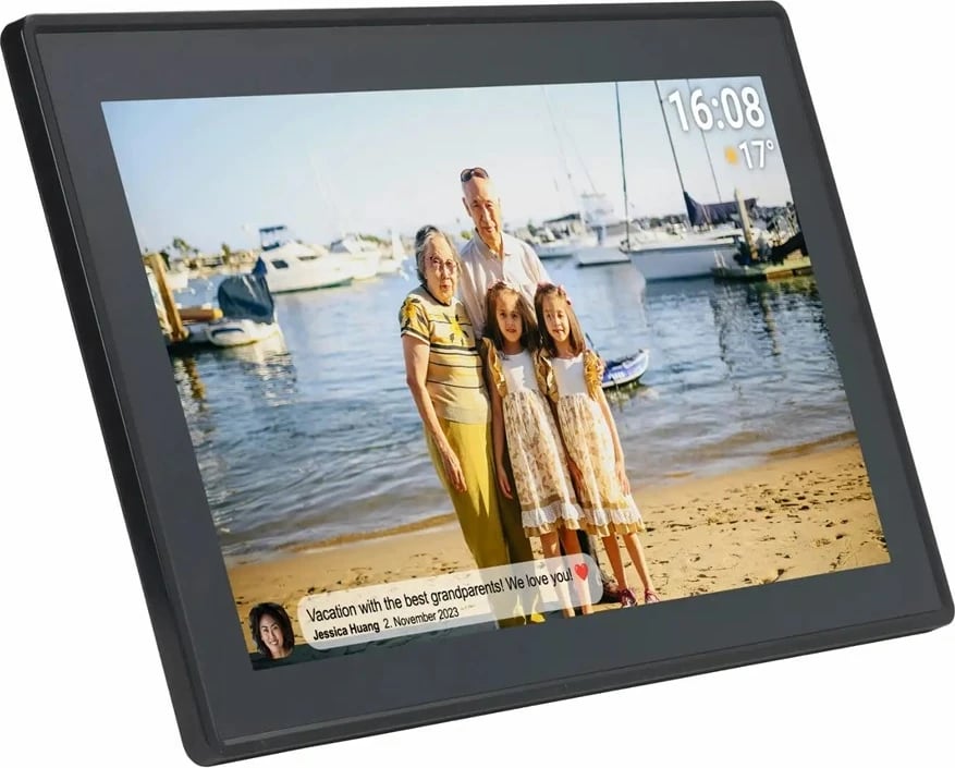 Kornizë dixhitale Denver PFF-1515B, 15.6", Touchscreen, Wi-Fi, 16 GB, E zezë