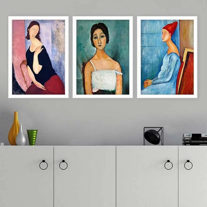 Pikturë dekorative me kornizë (3 copë), Wallity, 3BC_UN852364_3545