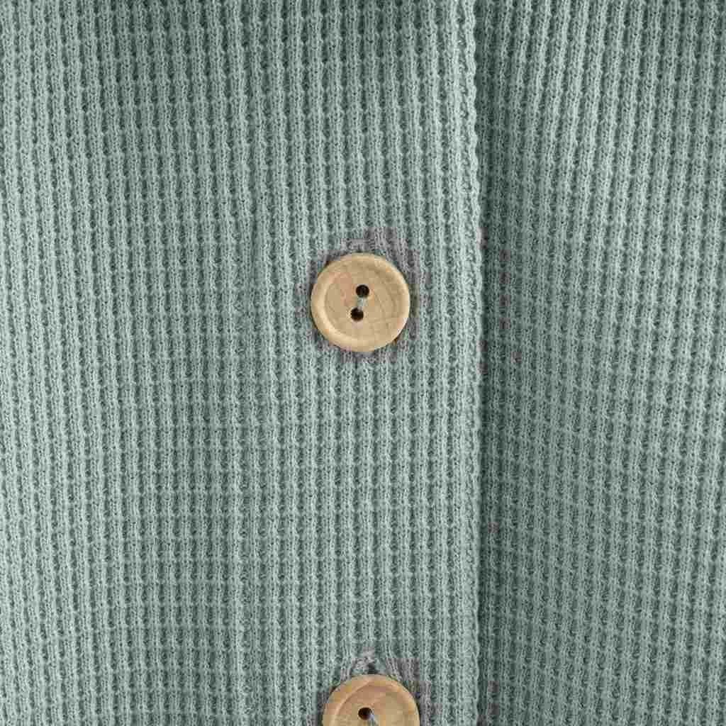 kardigan bebë, New Baby, Oliver, pambuk 100%, me kopsa druri, madhësi 80 (9-12m), gri