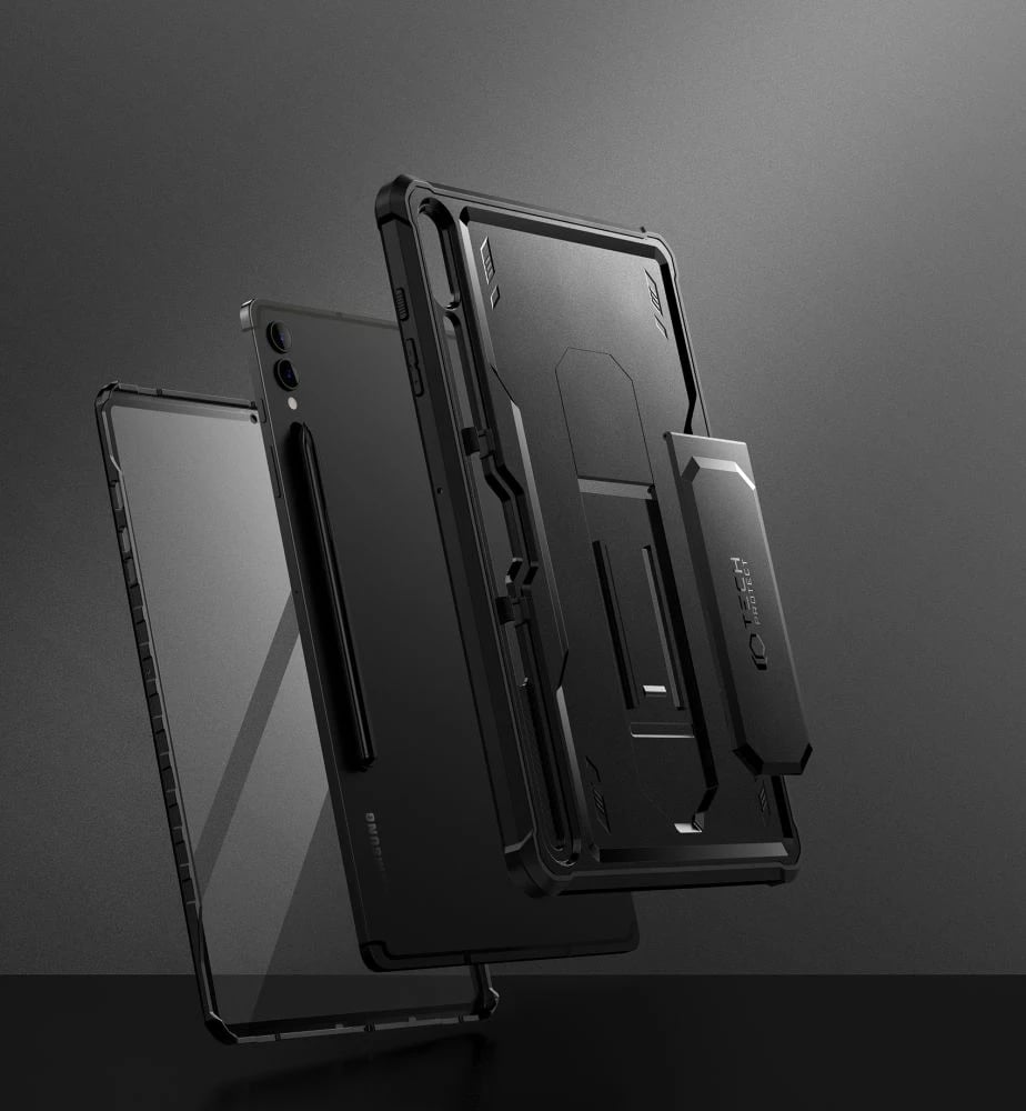 Mbështjellës Tech-Protect Kevlar Pro për Samsung Galaxy Tab S9+ 12.4" X810/X816B, i zi