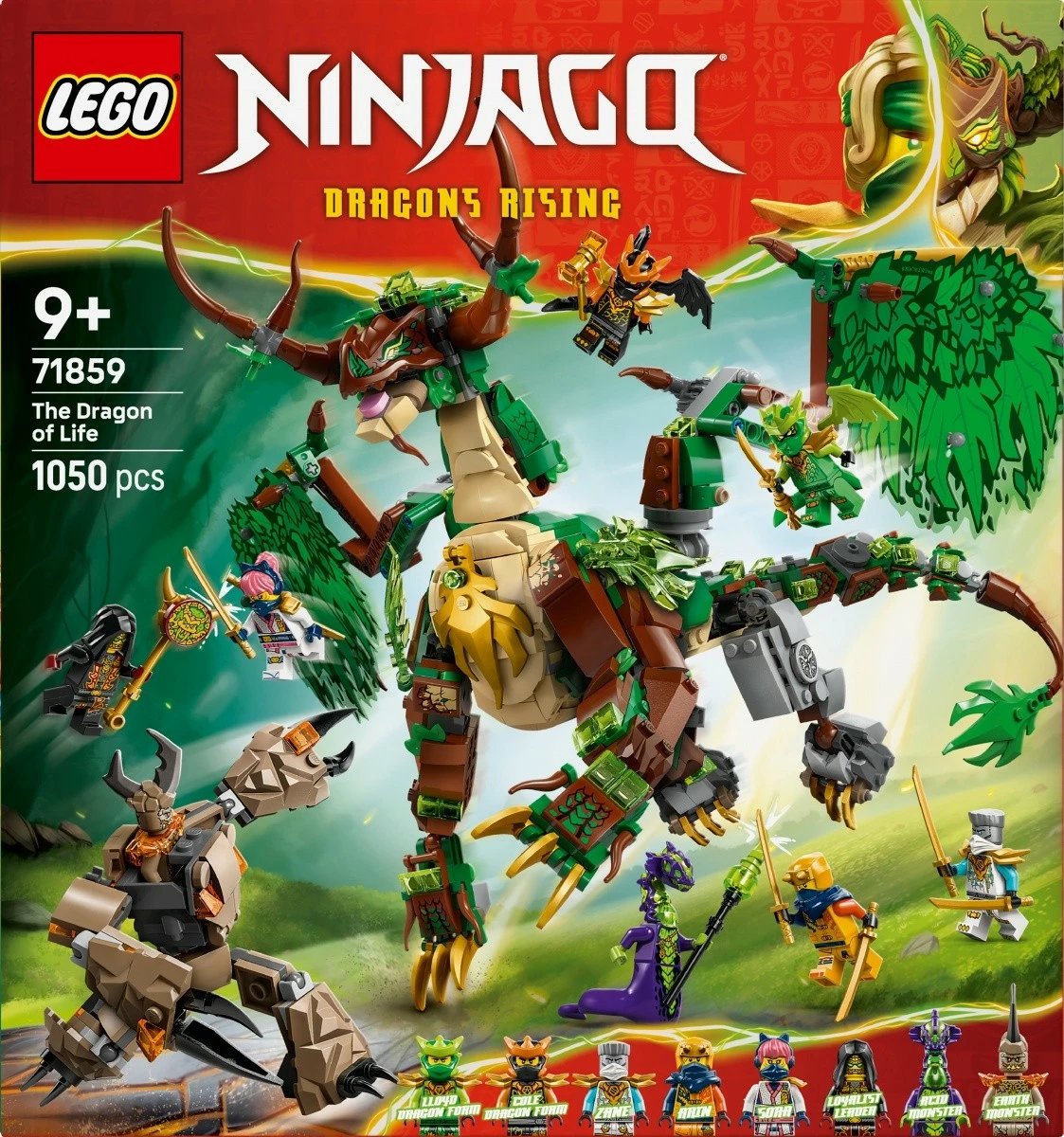 Set ndërtimi, LEGO NINJAGO 71859 Dragon of Life, 1050 pjesë, 9+