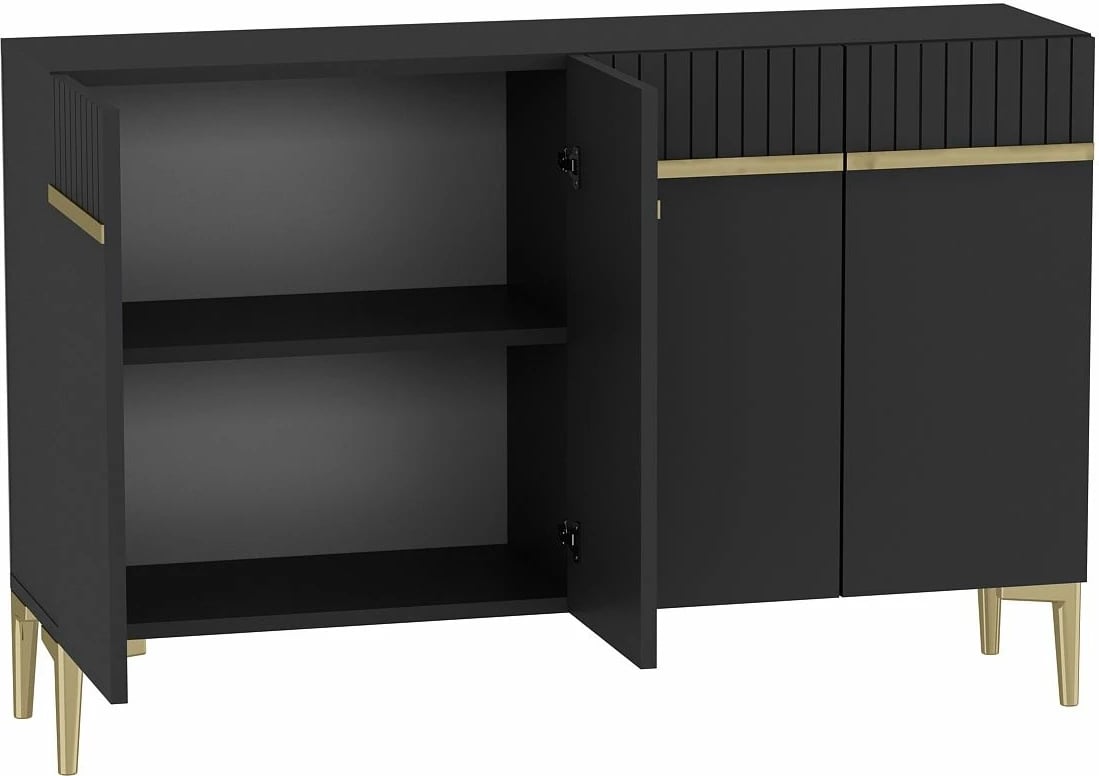 Konsolë Skye Decor, ngjyrë antracit dhe ari, Swiss