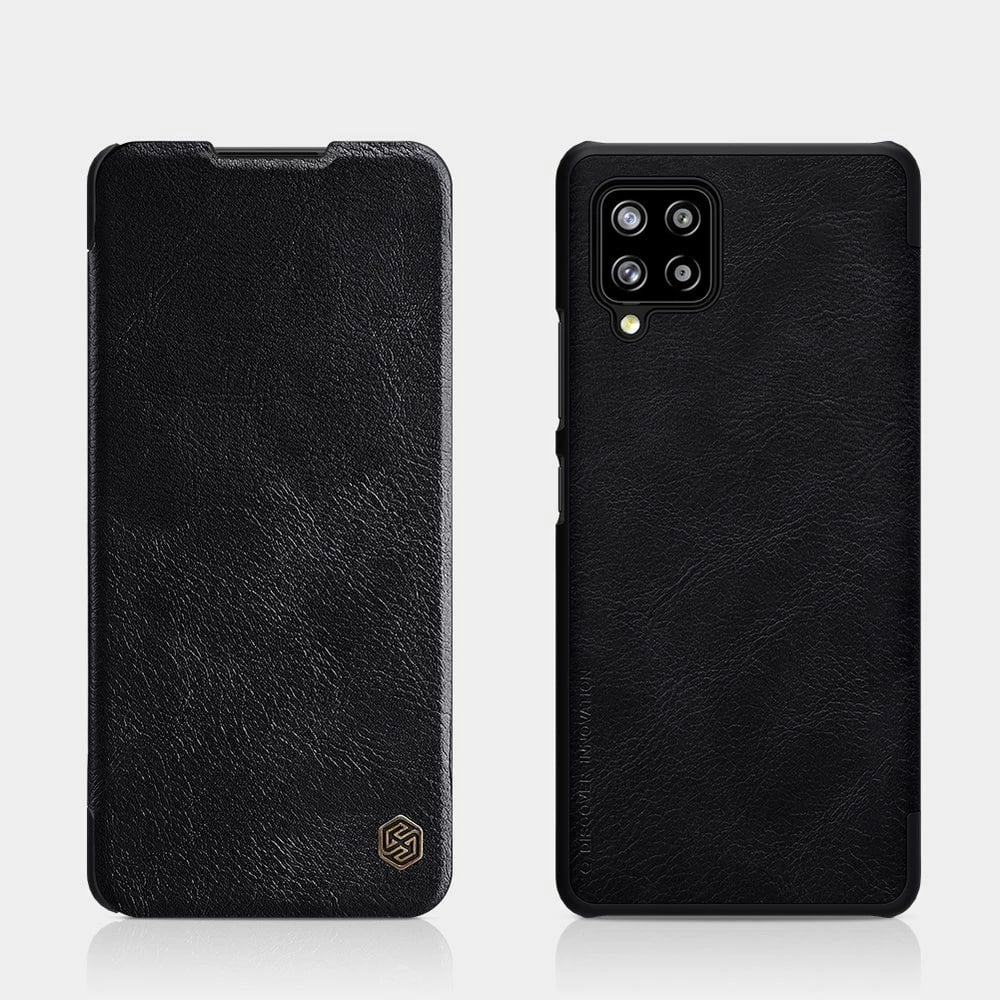 Mbështjellës Nillkin Qin për Samsung Galaxy A42 5G, lëkurë ekologjike, i zi