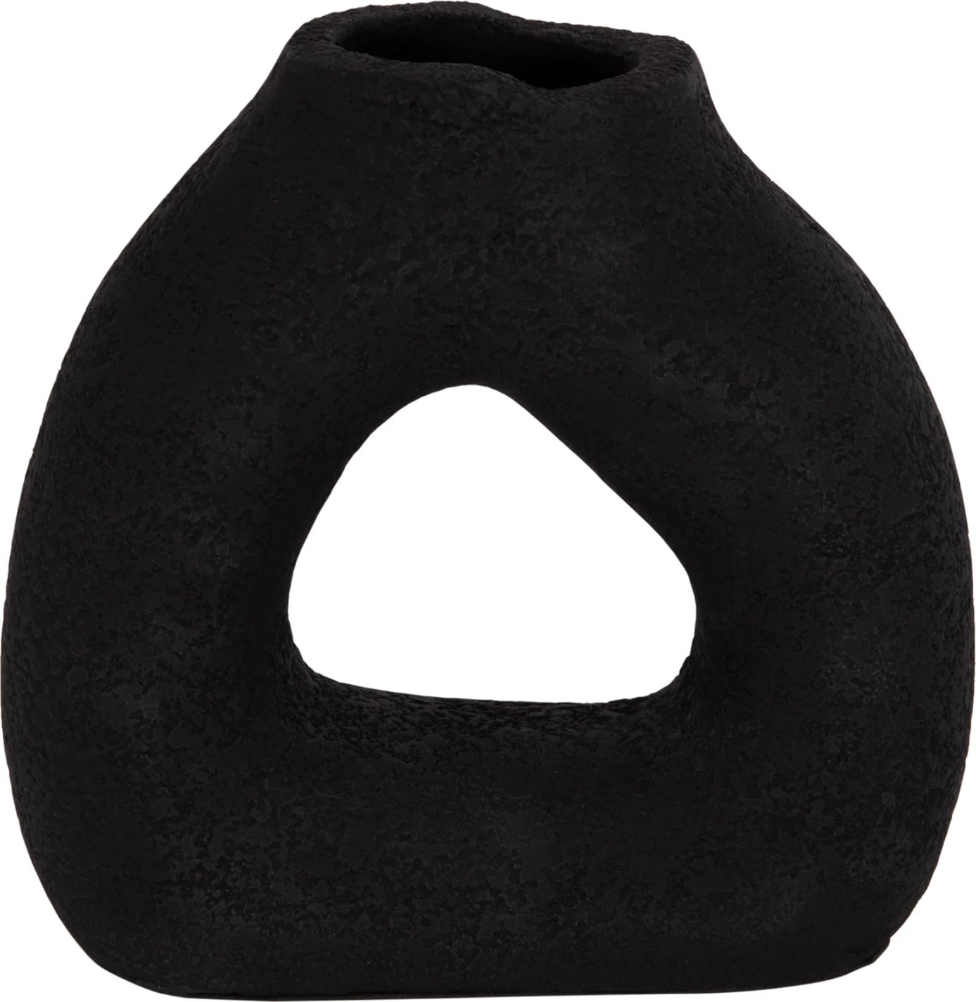 Vazo dekorative tavoline DECANT, terrakotë e zezë, FH4667.01S, 17.5x6.5x17cm