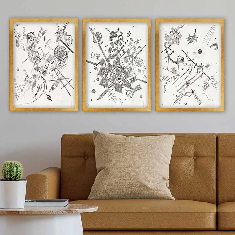 Pikturë dekorative me kornizë (3 copë), Wallity, 3AC_UN2968500_3545