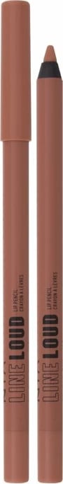 Laps për buzë NYX Professional Makeup Line Loud për femra, kafe, 1.2g
