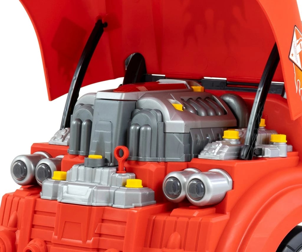 Lodër edukative model motori makine, Milly Mally N-GINE, set 56 copë, efekte dritë/tingull, STEM, 3+, e kuqe