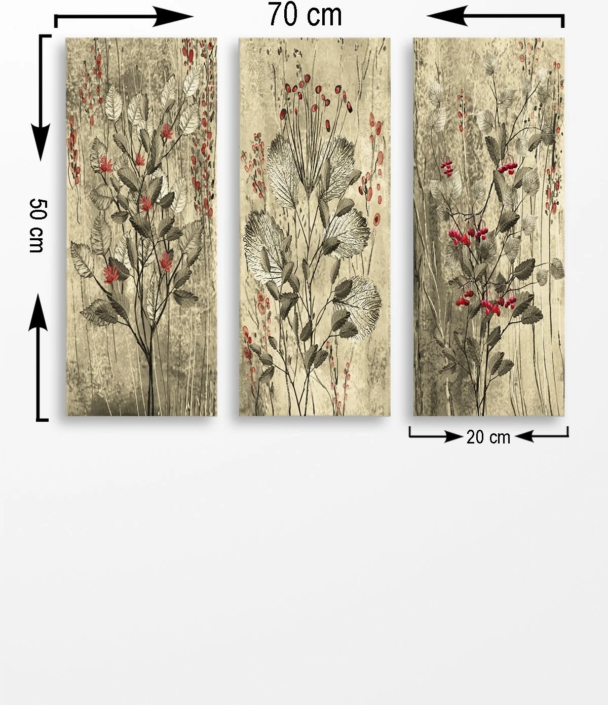 Pikturë dekorative MDF (3 pjesë), Wallity, MDF0022