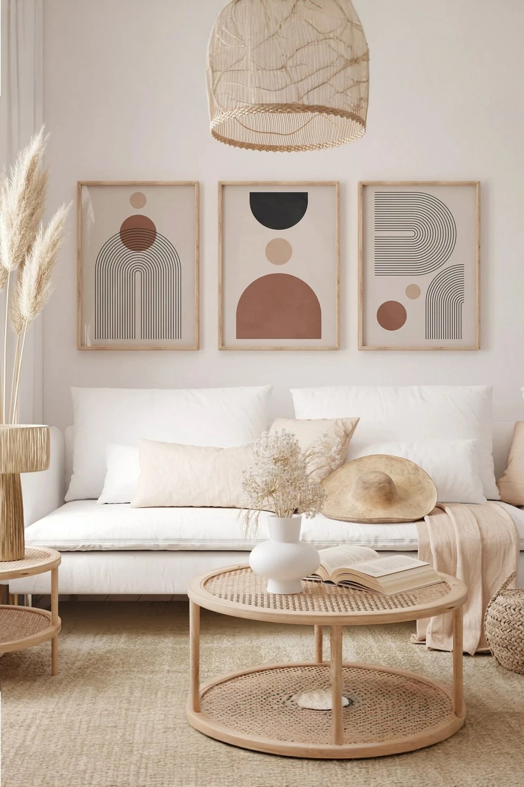 Pikturë dekorative me kornizë (3 copë), Wallity, 3Dartsohoset48