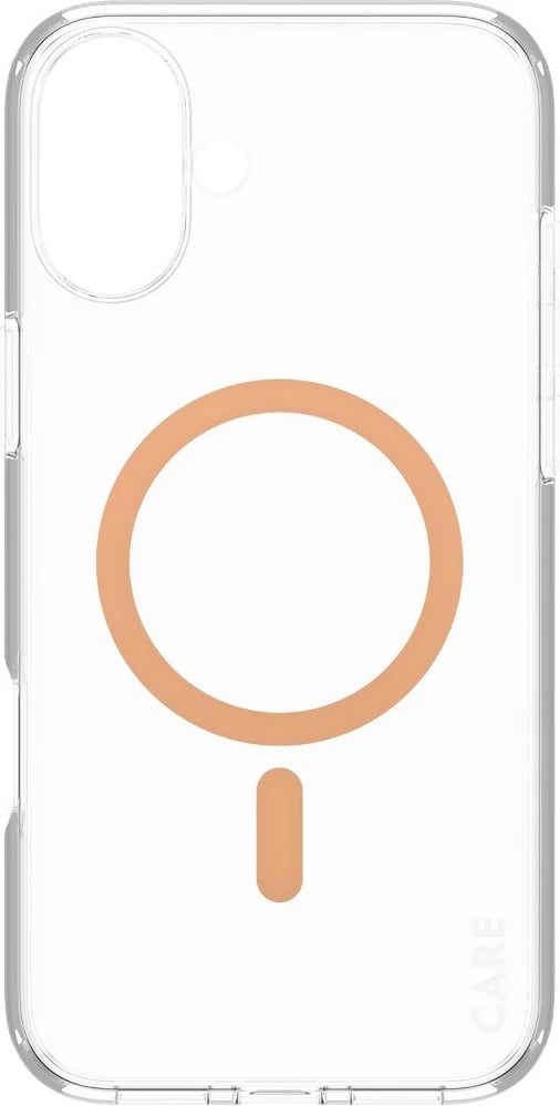 Mbështjellës PanzerGlass CARE Case Flagship Peachy MagSAFE për iPhone 16 Plus, transparent