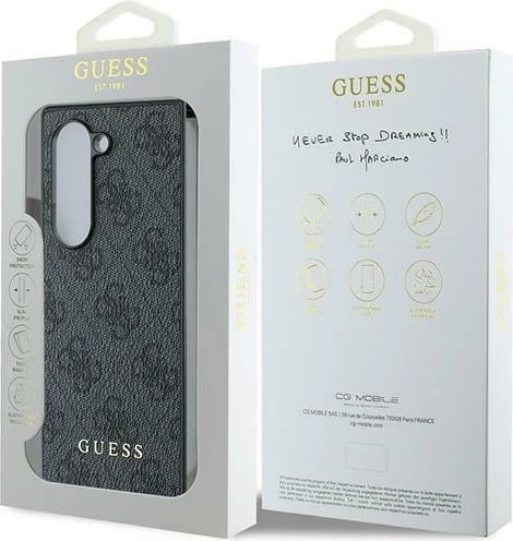 Mbështjellës Guess 4G për Samsung Galaxy Z Fold 6, i zi