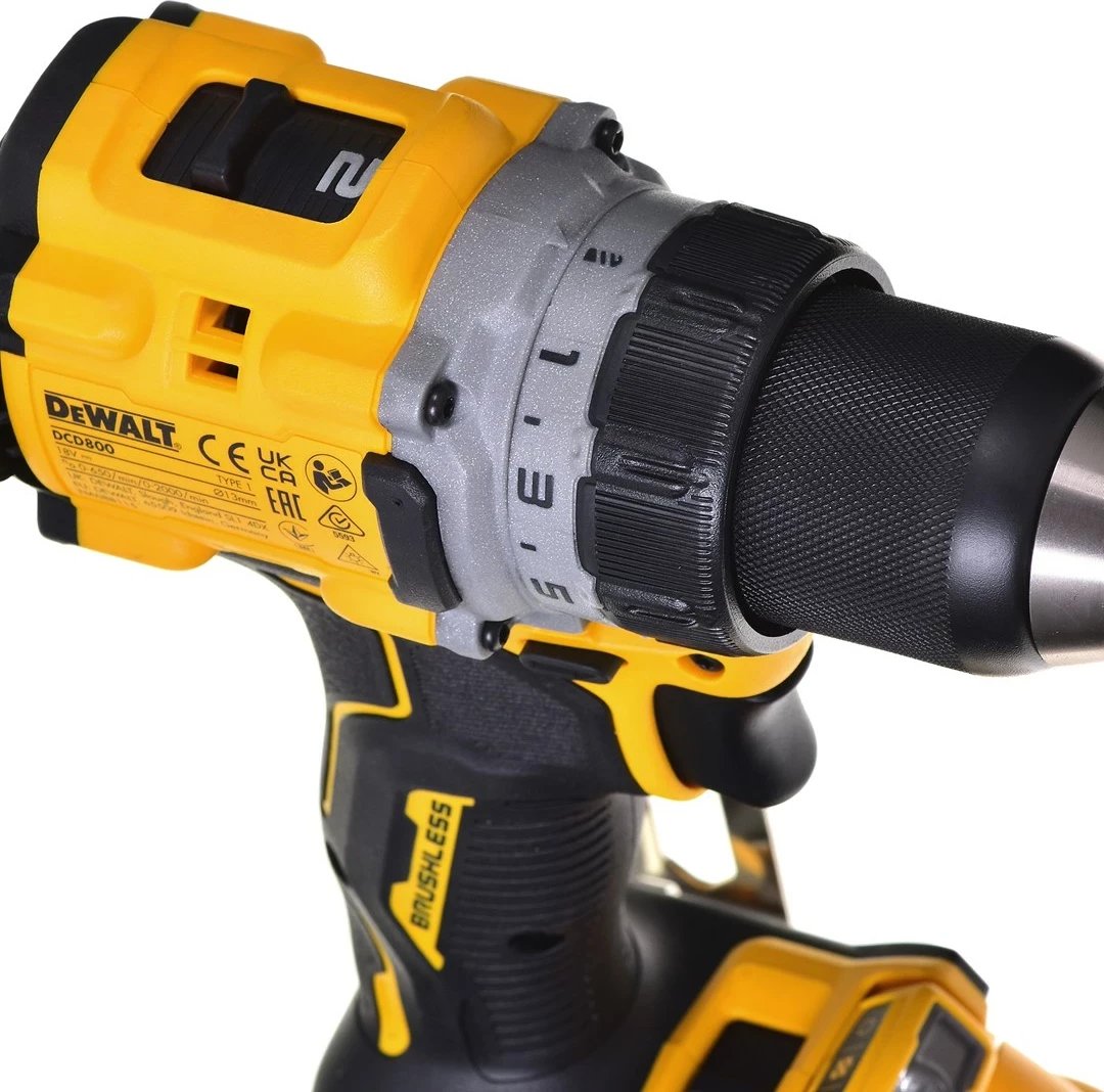 Makineri DeWalt DCD800E1T, 18V XR, 1x1.7AH, Verdhë