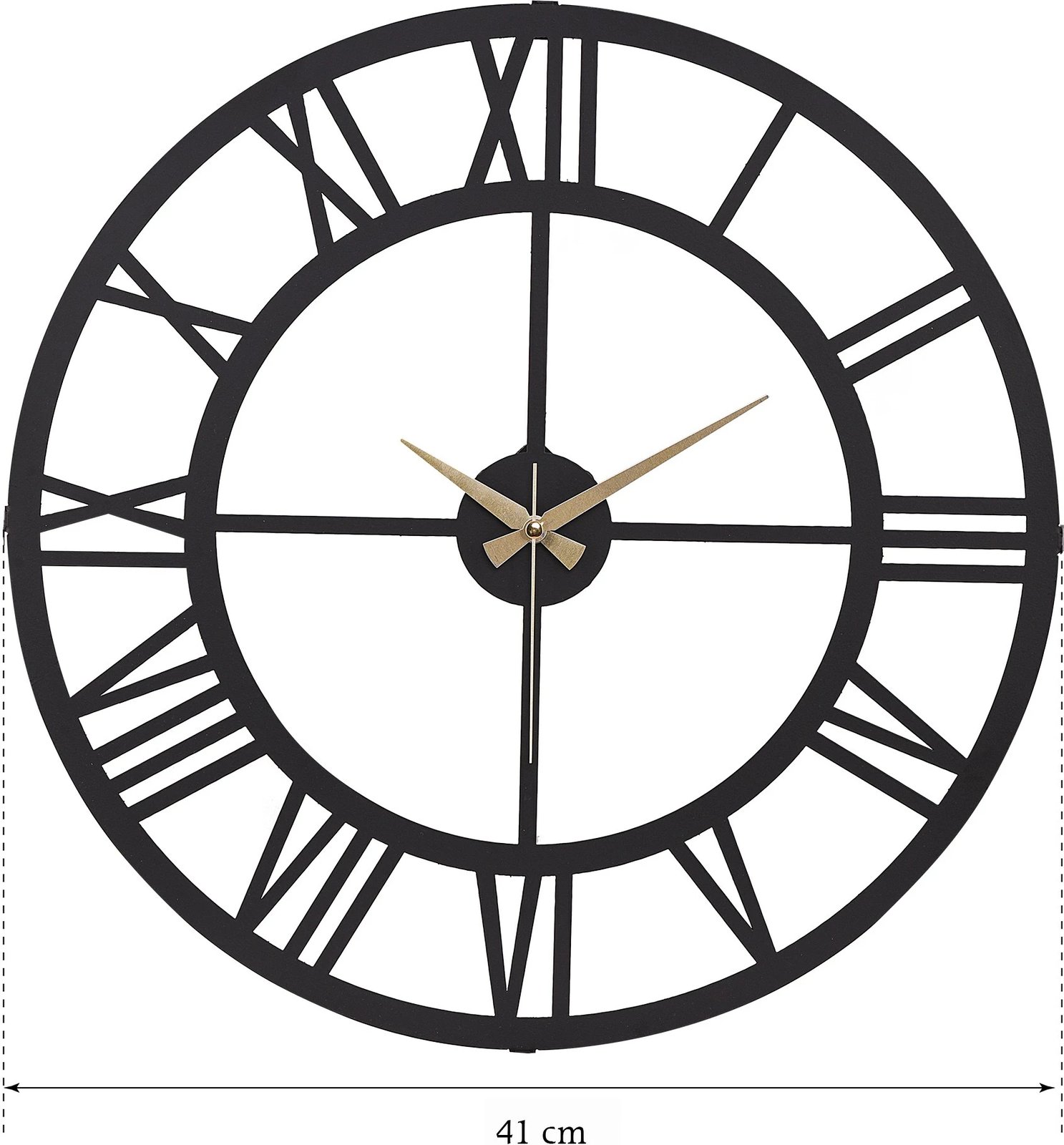 Orë muri dekorative metalike Wallity, Roma New, e zezë