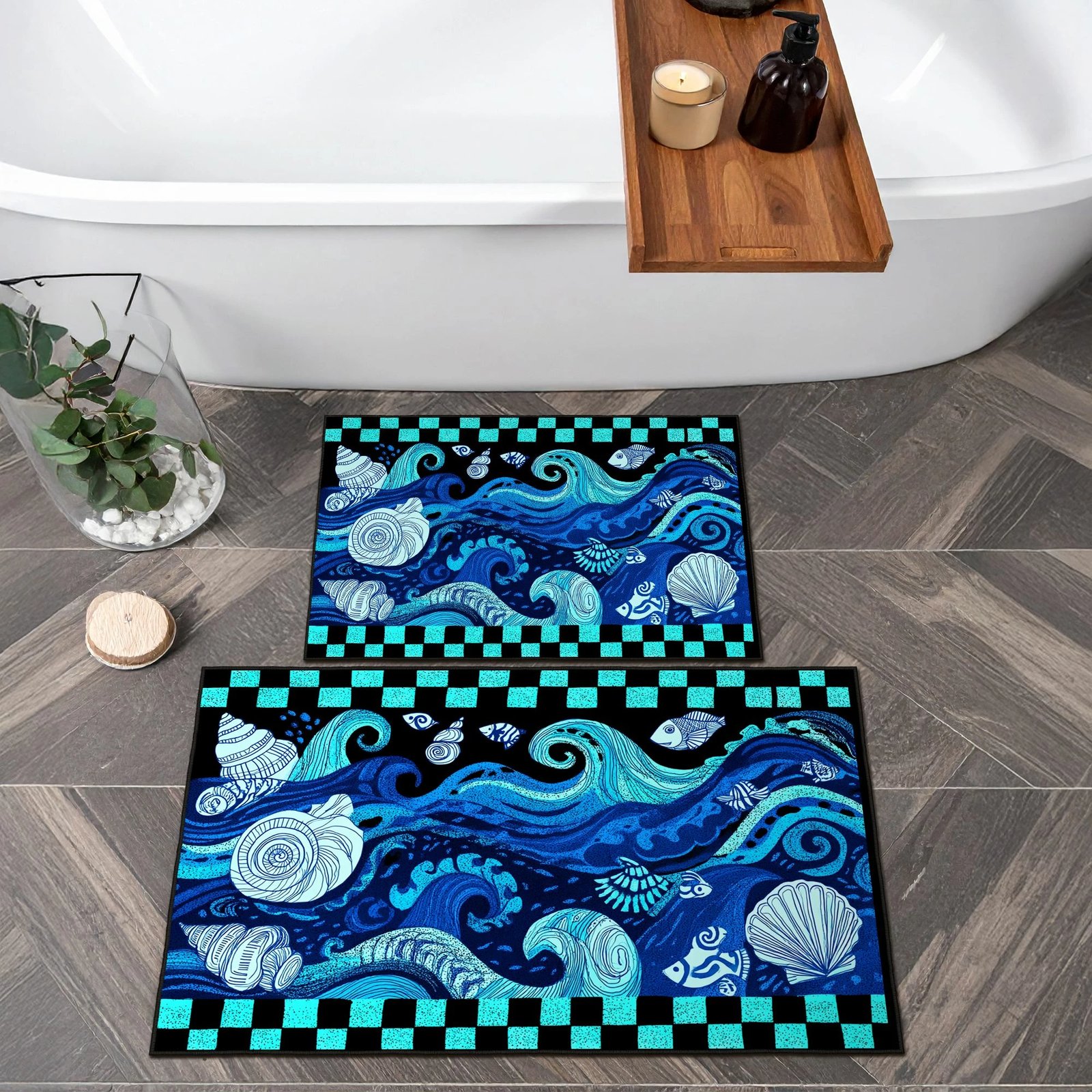 Set tapetash për banjo (2 copë), Mijolnir, Asr14, ngjyrë kaltër