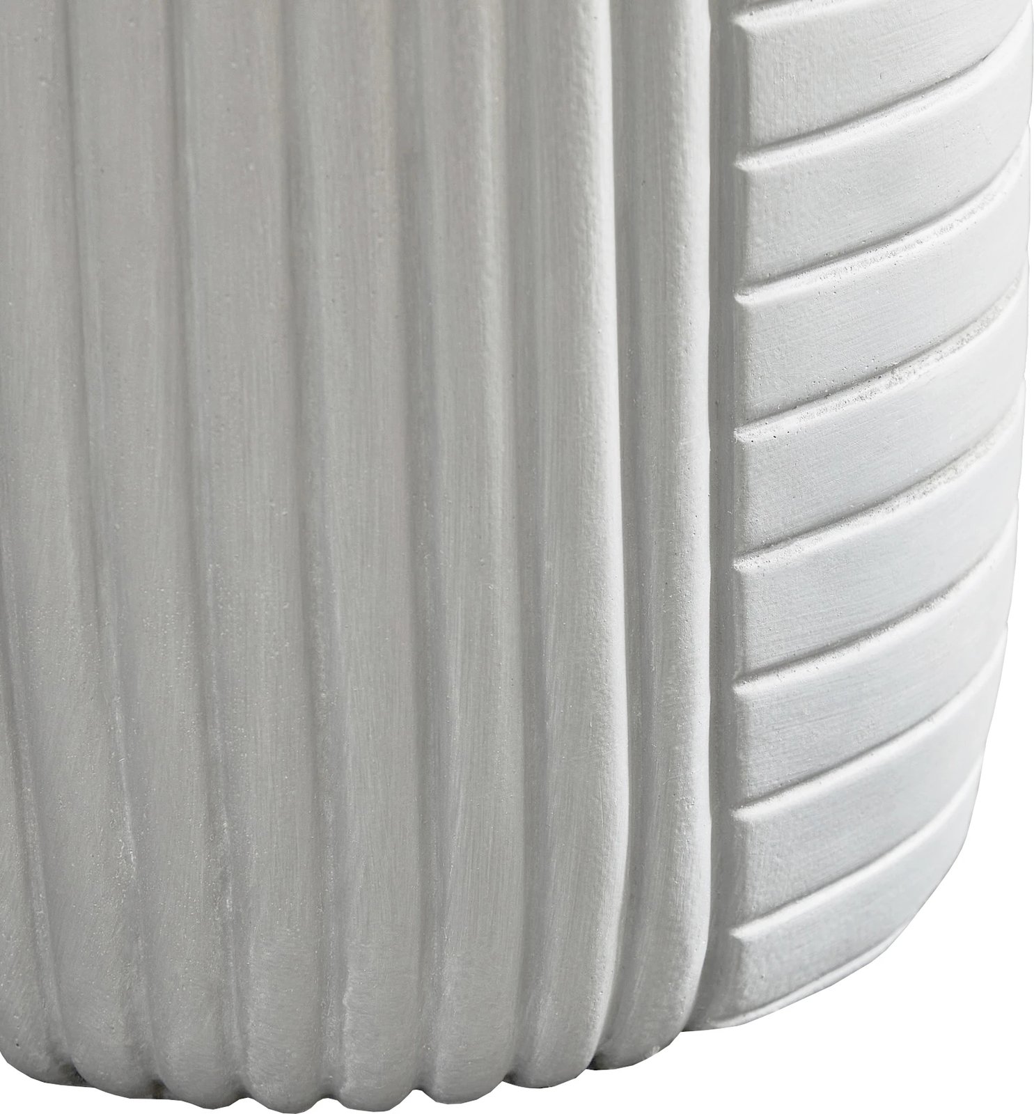 Tavolinë anësore gjeometrike, e bardhë, 35x35x46