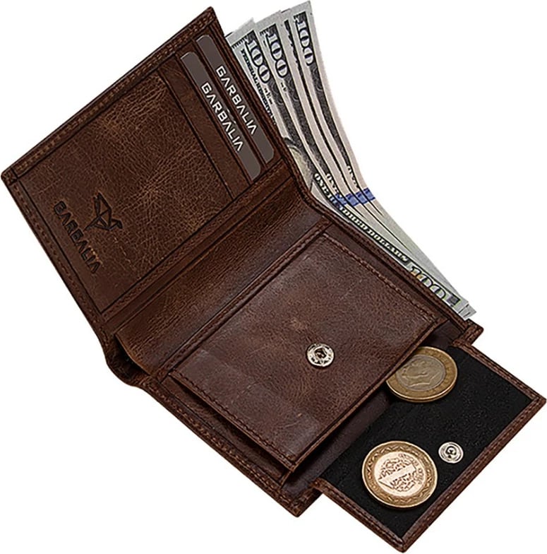 Portofol për meshkuj, lëkurë natyrale, ngjyrë kafe, Zoozie Bags Denvercrazy