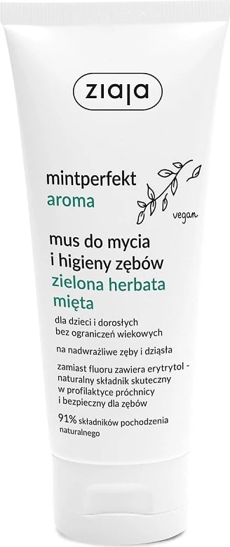 Pastë dhëmbësh Ziaja Mintperfekt Aroma Green Tea Mint 100ml