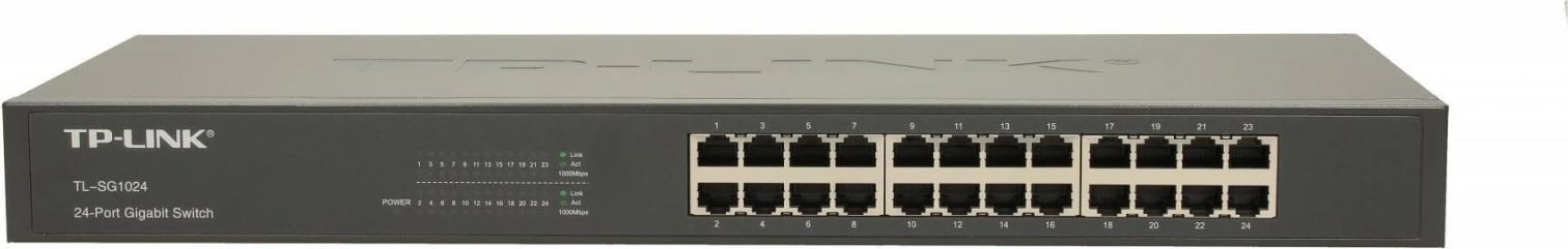 Switch TP-LINK TL-SG1024, 24 porta Gigabit Ethernet, kasë rack/desktop