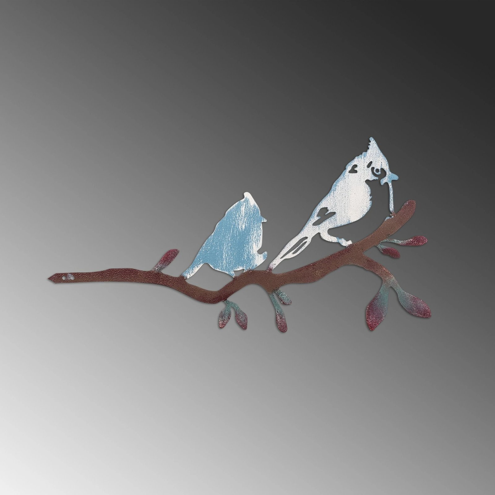 Objekt dekorativ për kopsht, zog në degë, Aberto Design, 27