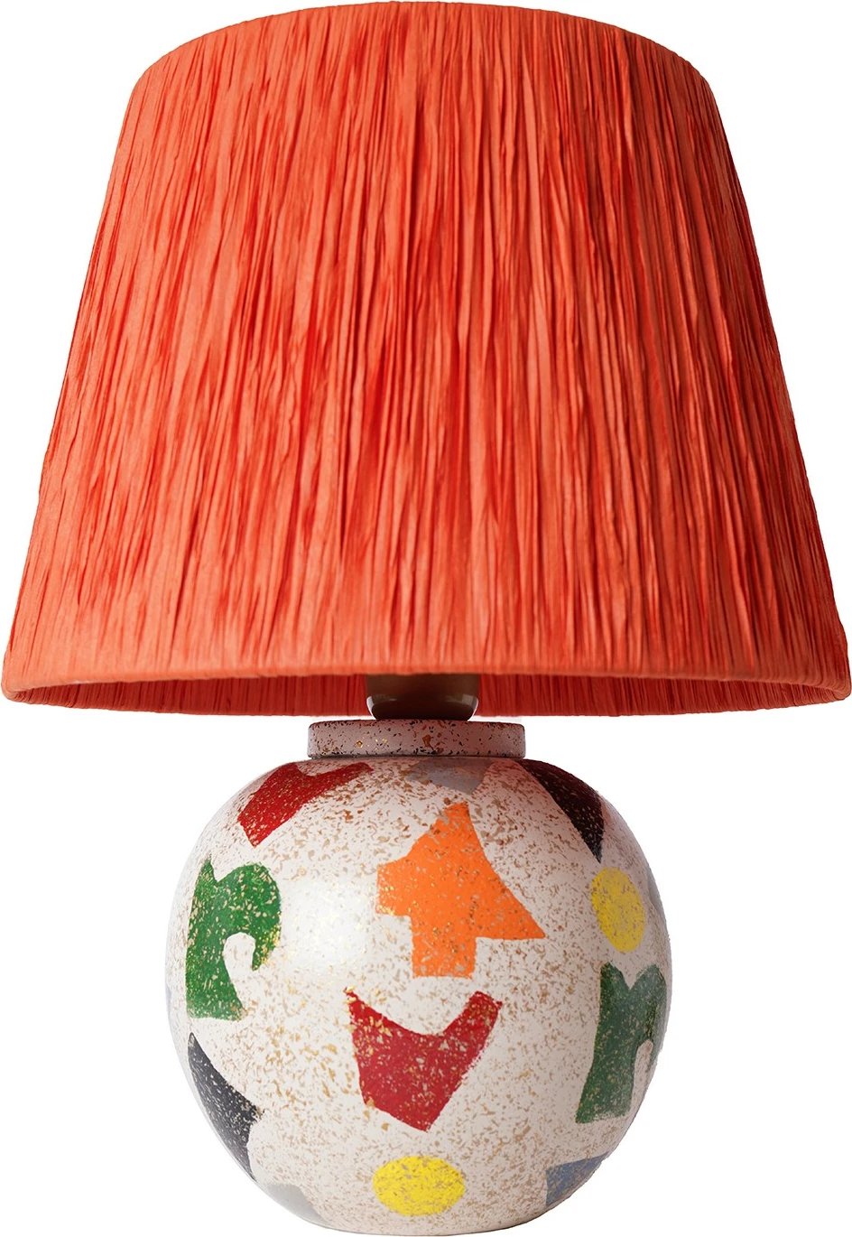 Llambë tavoline Opviq, YL517, portokalli, trup qeramike