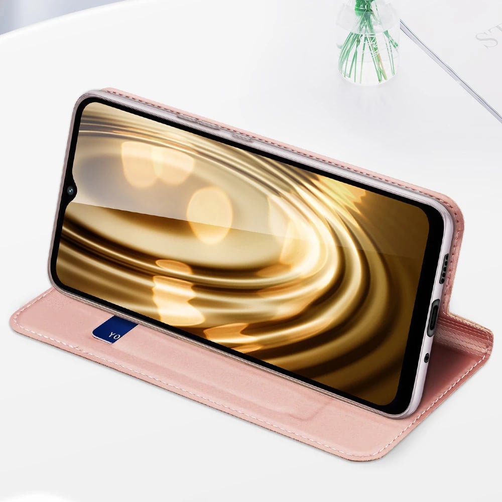 Mbështjellës Dux Ducis Skin Pro për Xiaomi Redmi 11A / Poco C55 / Redmi 12C, me kapak, xhep kartele, gold Mbështjellës Dux Ducis Skin Pro për Xiaomi Redmi 11A / Poco C55 / Redmi 12C, me kapak, xhep kartele, gold