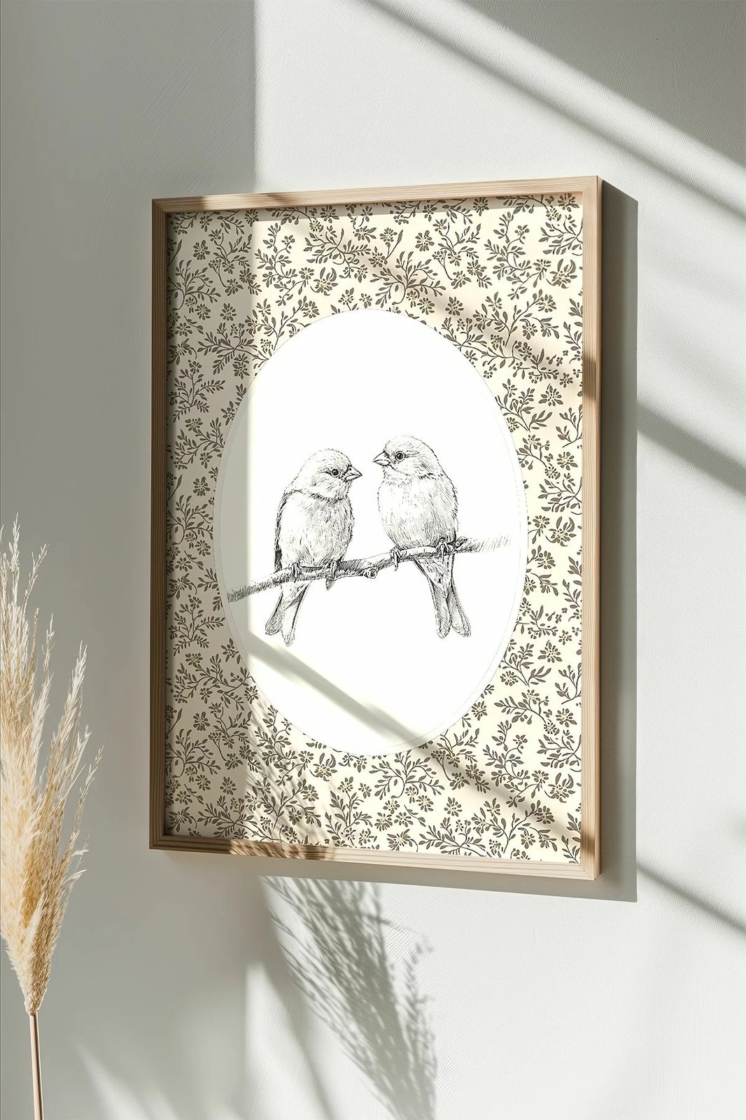 Pikturë dekorative me kornizë, Wallity, Artsmdftek22-3348, shumëngjyrëshe, 33x48cm