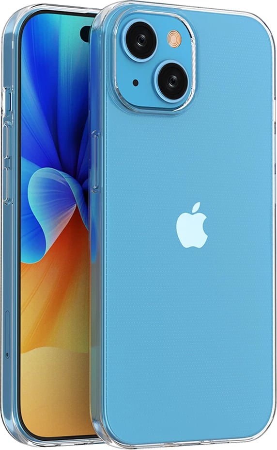 Mbështjellës Hurtel Ultra Clear për iPhone 15, 0.9mm, Transparent