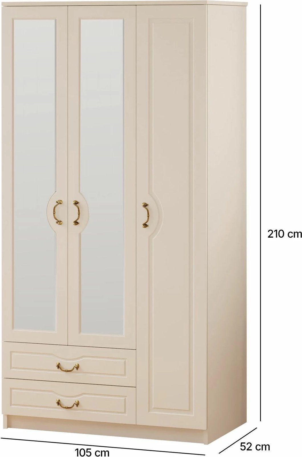 Dollap Skye Decor, RB-176, ngjyrë e bardhë mat