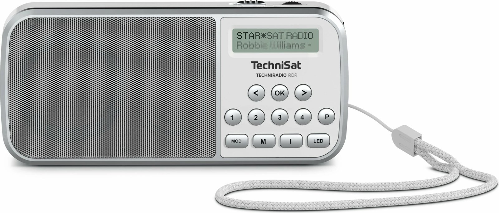 Radio portabile TechniSat TechniRadio RDR, e bardhë
