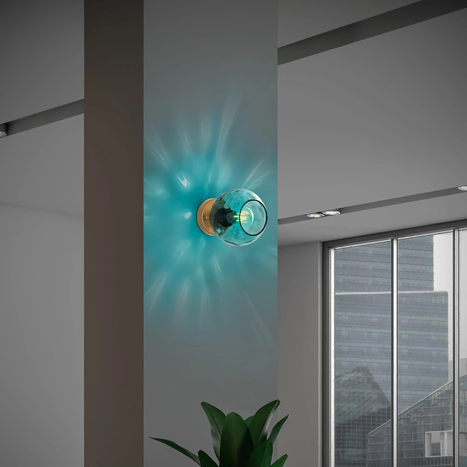 Llambë muri, ngjyrë kaltër dhe ar, Opviq Benek - 15 - 14402