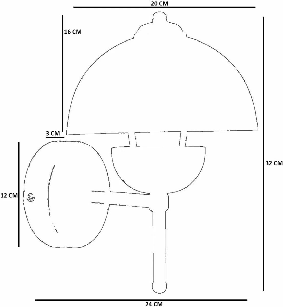 Llambë muri Opviq, ngjyrë ari, 9079-2 Llambë muri Opviq, ngjyrë ari, 9079-2