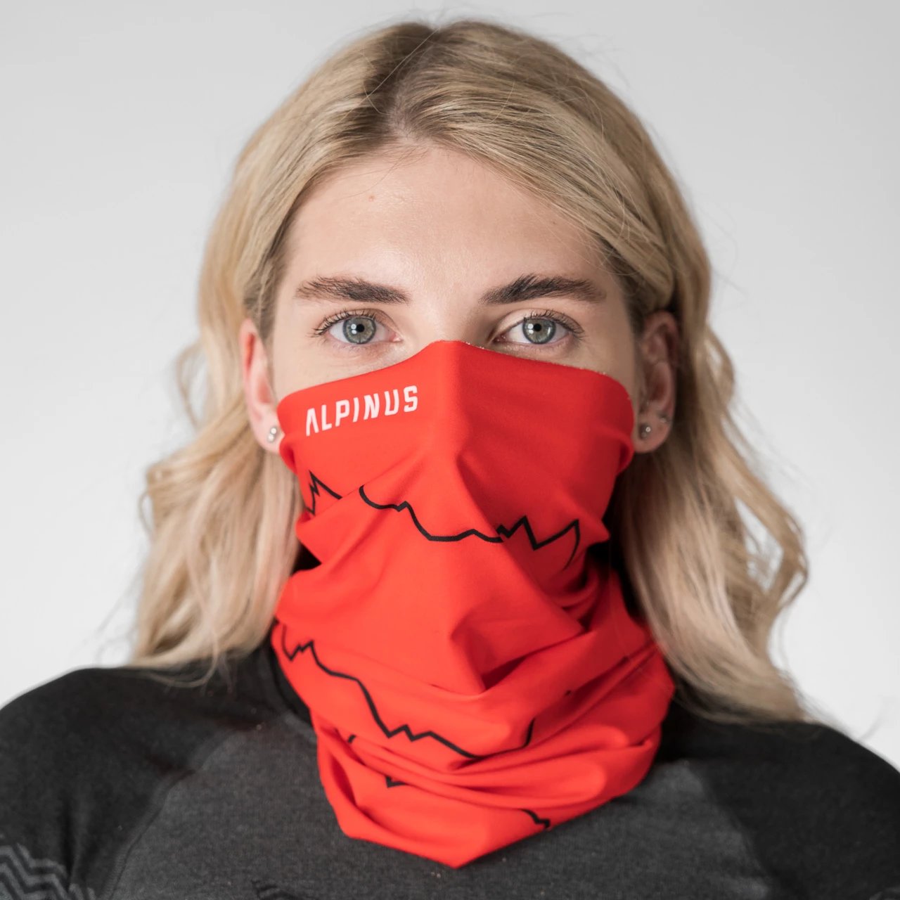 Komin Alpinus unisex, i kuq