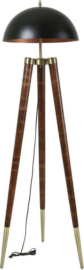 Llambë dyshemeje Opviq, 8578-1, ngjyrë e zezë dhe arre, trup druri hornbeam