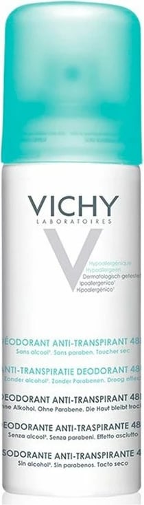 Deodorant anti-perspirant unisex Vichy 48h kundër djersitjes së tepërt, 125ml