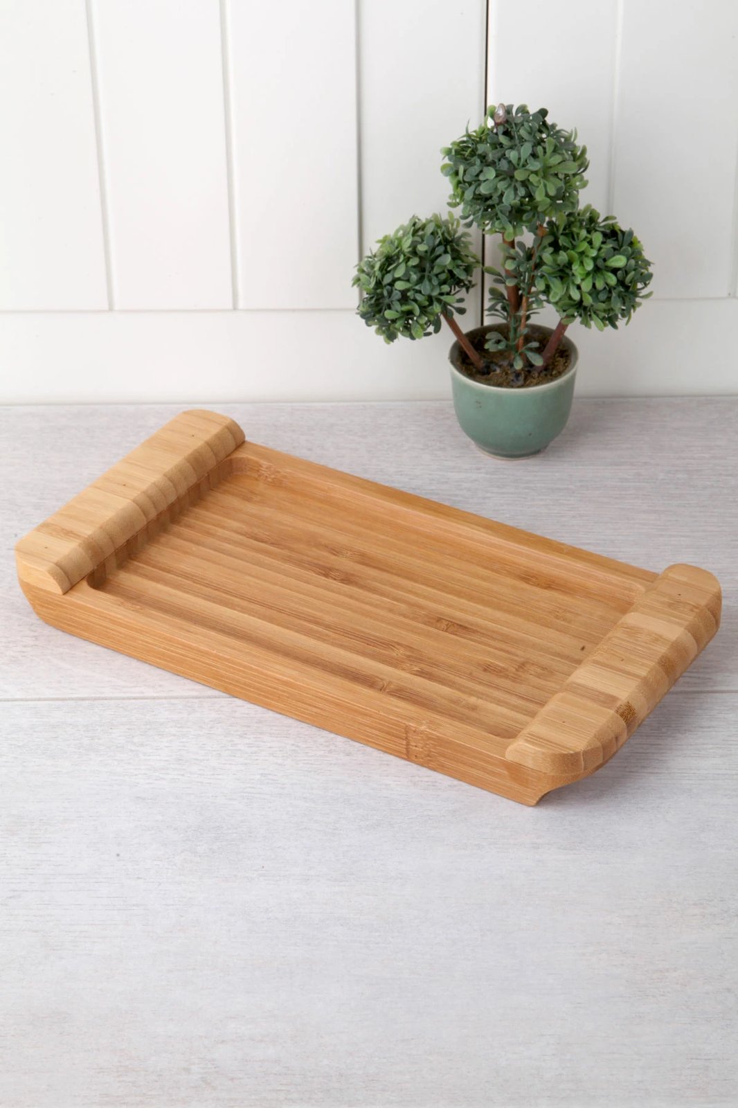 Pjatë prezantimi për ushqim, bambu, shumëngjyrëshe, Hermia Concept, BLS-TRAY-2412, 24x12x2.1cm