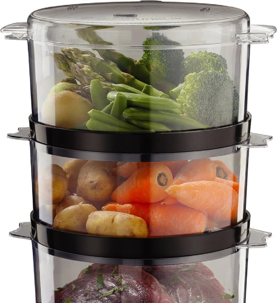 Avullues ushqimi Russell Hobbs 26530-56, 7L, 3 shporta, i zi/transparente