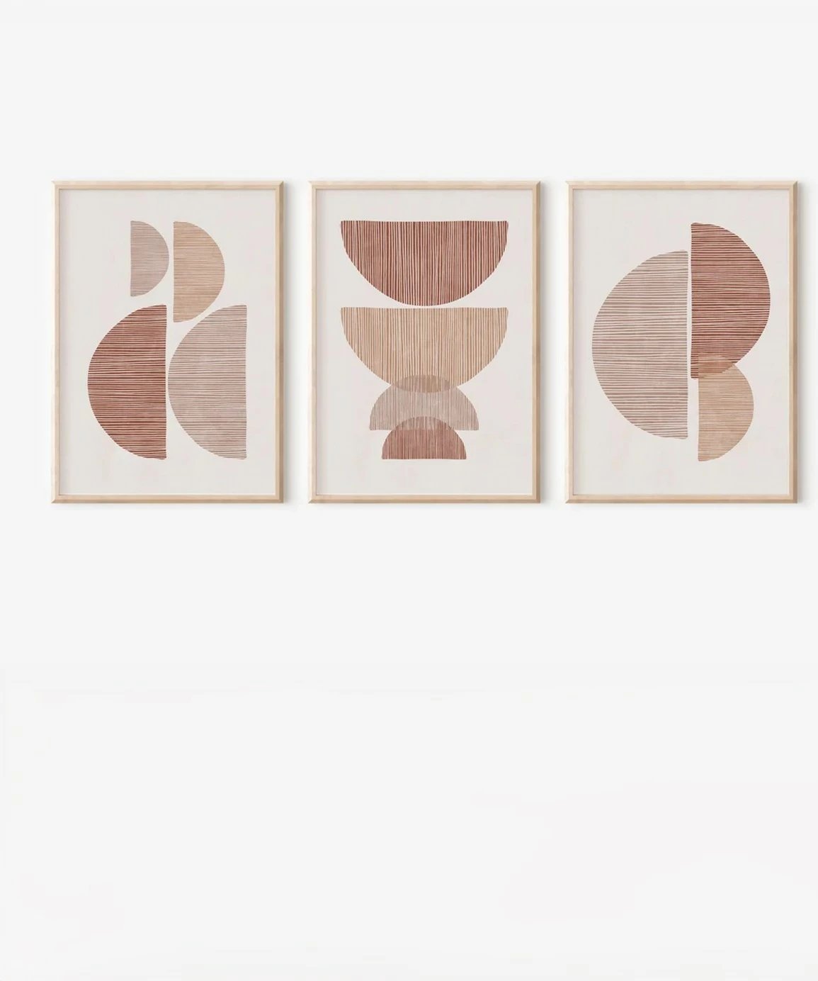 Pikturë dekorative me kornizë (3 copë), Wallity, 3Dartsohoset56