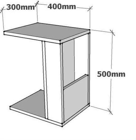 Tavolinë anësore Hanah Home, Star, ngjyrë arre