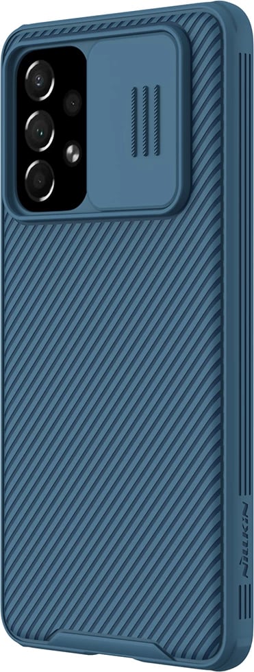 Mbështjellës Nillkin CamShield Pro për Samsung Galaxy A73, me kapak kamere, Kaltër