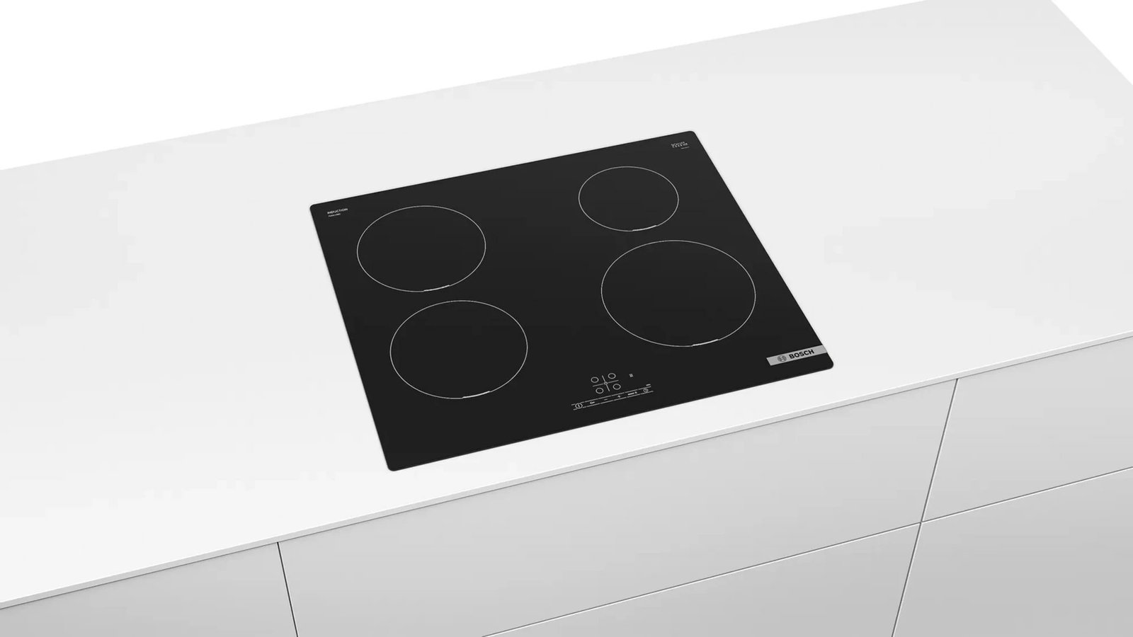 Pllakë me induksion Bosch, seria 4, 4600W, 60 cm, e zezë